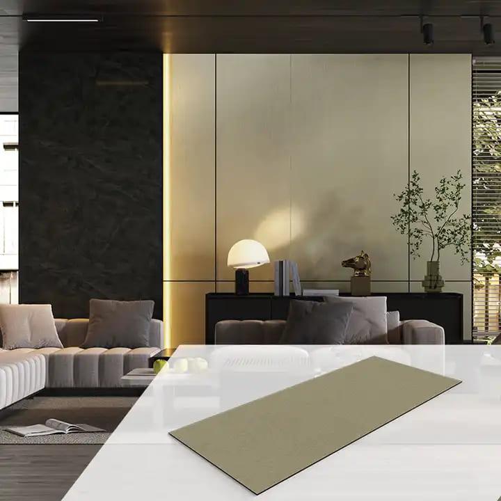 New Interior Decoration Materials Bamboo Charcoal Wood Veneer WPC Solid Metal Texture Panel